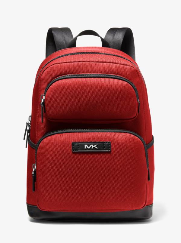 Panske Batohy Michael Kors Kent Sport Woven Červené Čierne - Tasky Michael Kors Nejlevnejsi | RLKHD-8329
